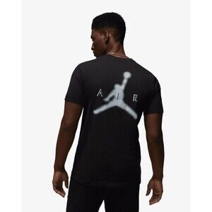 Jordan Essential Men's Crew Neck T-Shirt with Back Print Black/Green